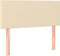 vidaXL - Hoofdbord - 80x5x78/88 - cm - stof - crèmekleurig