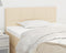 vidaXL - Hoofdbord - 80x5x78/88 - cm - stof - crèmekleurig