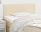 vidaXL - Hoofdbord - 80x5x78/88 - cm - stof - crèmekleurig