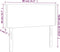 vidaXL - Hoofdbord - 80x5x78/88 - cm - stof - crèmekleurig