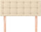 vidaXL - Hoofdbord - 80x5x78/88 - cm - stof - crèmekleurig