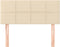 vidaXL - Hoofdbord - 80x5x78/88 - cm - stof - crèmekleurig