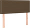 vidaXL - Hoofdbord - 80x5x78/88 - cm - stof - donkerbruin