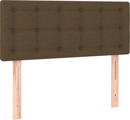 vidaXL - Hoofdbord - 80x5x78/88 - cm - stof - donkerbruin