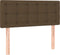 vidaXL - Hoofdbord - 80x5x78/88 - cm - stof - donkerbruin