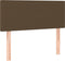 vidaXL - Hoofdbord - 80x5x78/88 - cm - stof - donkerbruin