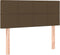 vidaXL - Hoofdbord - 80x5x78/88 - cm - stof - donkerbruin