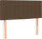 vidaXL - Hoofdbord - 80x5x78/88 - cm - stof - donkerbruin