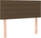 vidaXL - Hoofdbord - 80x5x78/88 - cm - stof - donkerbruin