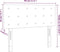 vidaXL - Hoofdbord - 80x5x78/88 - cm - stof - donkerbruin