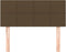 vidaXL - Hoofdbord - 80x5x78/88 - cm - stof - donkerbruin