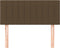 vidaXL - Hoofdbord - 80x5x78/88 - cm - stof - donkerbruin