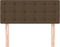vidaXL - Hoofdbord - 80x5x78/88 - cm - stof - donkerbruin