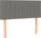 vidaXL - Hoofdbord - 80x5x78/88 - cm - stof - donkergrijs