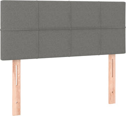 vidaXL - Hoofdbord - 80x5x78/88 - cm - stof - donkergrijs