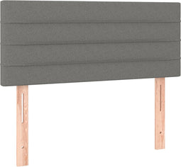 vidaXL - Hoofdbord - 80x5x78/88 - cm - stof - donkergrijs