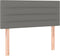 vidaXL - Hoofdbord - 80x5x78/88 - cm - stof - donkergrijs