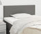 vidaXL - Hoofdbord - 80x5x78/88 - cm - stof - donkergrijs