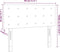 vidaXL - Hoofdbord - 80x5x78/88 - cm - stof - donkergrijs