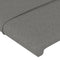 vidaXL - Hoofdbord - 80x5x78/88 - cm - stof - donkergrijs
