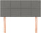 vidaXL - Hoofdbord - 80x5x78/88 - cm - stof - donkergrijs