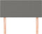 vidaXL - Hoofdbord - 80x5x78/88 - cm - stof - donkergrijs
