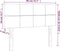 vidaXL - Hoofdbord - 80x5x78/88 - cm - stof - donkergrijs