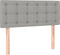 vidaXL - Hoofdbord - 80x5x78/88 - cm - stof - lichtgrijs