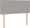 vidaXL - Hoofdbord - 80x5x78/88 - cm - stof - lichtgrijs