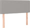 vidaXL - Hoofdbord - 80x5x78/88 - cm - stof - lichtgrijs