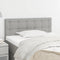vidaXL - Hoofdbord - 80x5x78/88 - cm - stof - lichtgrijs