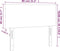 vidaXL - Hoofdbord - 80x5x78/88 - cm - stof - lichtgrijs