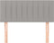 vidaXL - Hoofdbord - 80x5x78/88 - cm - stof - lichtgrijs