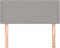 vidaXL - Hoofdbord - 80x5x78/88 - cm - stof - lichtgrijs