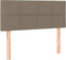 vidaXL - Hoofdbord - 80x5x78/88 - cm - stof - taupe