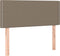 vidaXL - Hoofdbord - 80x5x78/88 - cm - stof - taupe