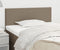vidaXL - Hoofdbord - 80x5x78/88 - cm - stof - taupe