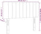 vidaXL - Hoofdbord - 80x5x78/88 - cm - stof - zwart