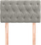 vidaXL - Hoofdbord - 80x7x78/88 - cm - fluweel - lichtgrijs