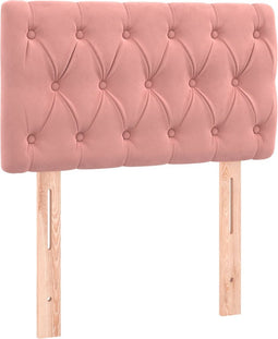 vidaXL - Hoofdbord - 80x7x78/88 - cm - fluweel - roze