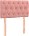 vidaXL - Hoofdbord - 80x7x78/88 - cm - fluweel - roze