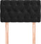 vidaXL - Hoofdbord - 80x7x78/88 - cm - fluweel - zwart