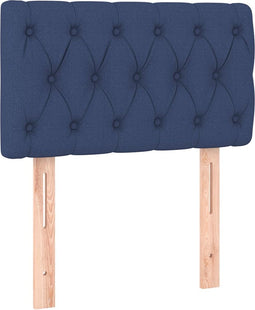 vidaXL - Hoofdbord - 80x7x78/88 - cm - stof - blauw