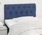 vidaXL - Hoofdbord - 80x7x78/88 - cm - stof - blauw