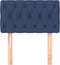 vidaXL - Hoofdbord - 80x7x78/88 - cm - stof - blauw