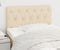 vidaXL - Hoofdbord - 80x7x78/88 - cm - stof - crèmekleurig