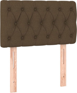 vidaXL - Hoofdbord - 80x7x78/88 - cm - stof - donkerbruin