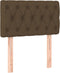 vidaXL - Hoofdbord - 80x7x78/88 - cm - stof - donkerbruin