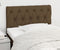 vidaXL - Hoofdbord - 80x7x78/88 - cm - stof - donkerbruin