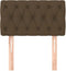 vidaXL - Hoofdbord - 80x7x78/88 - cm - stof - donkerbruin